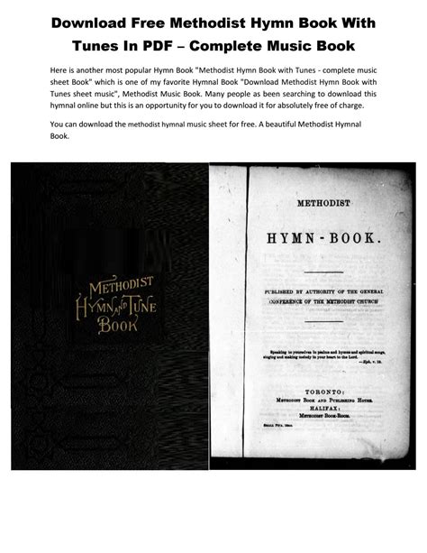 <b>Methodist</b> <b>Hymn</b> <b>Book</b> for Windows 10 By Renaeon Ltd <b>Free</b> Visit Site The <b>Download</b> Now link directs you to the Windows Store, where you can continue the <b>download</b> process. . Methodist hymn book pdf free download